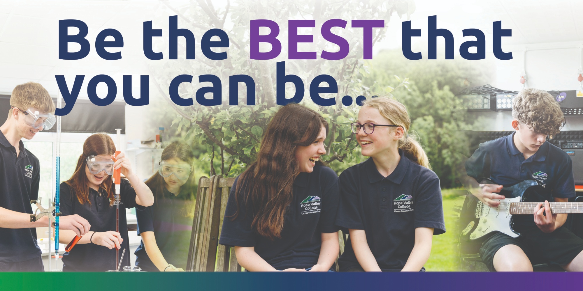 Be the Best That you Can Be Open Evening Poster