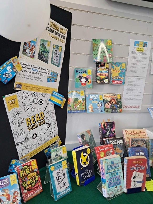 Book Display for World Book day