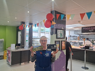Mrs Sue Knowles celebrating 40 years' work at Hope Valley College